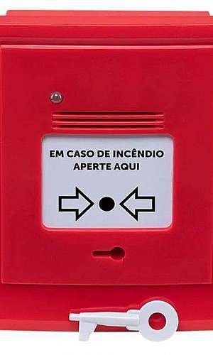 acionador manual de alarme de incêndio