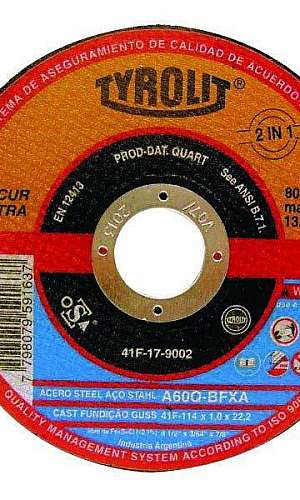 Disco de corte de inox Disco de corte de inox