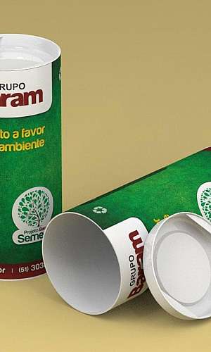 Embalagem cilíndrica de papelão Embalagem cilíndrica de papelão