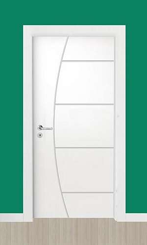 Porta de madeira branca Porta de madeira branca